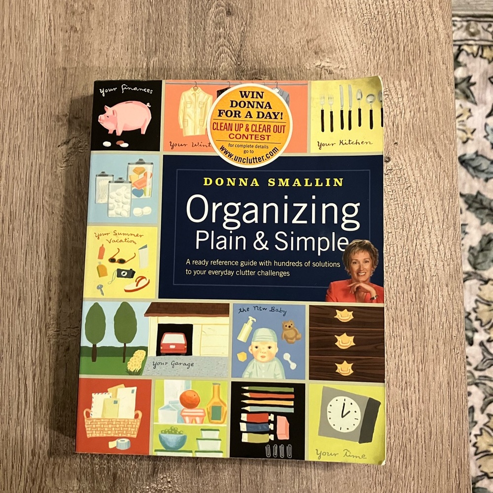Organizing Plain & Simple Book by Donna Smallin